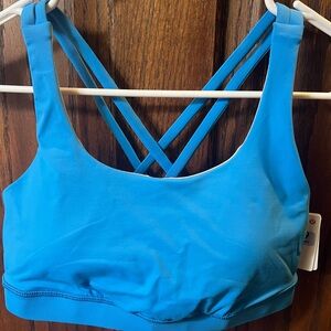 Lululemon Neon Blue Sports Bra Size 6 Brand New w/ Tags